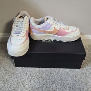 New Nike Air Force‎ 1 Shadow Orange Chalk Pink Glaze CI0919 111 Women Size 6